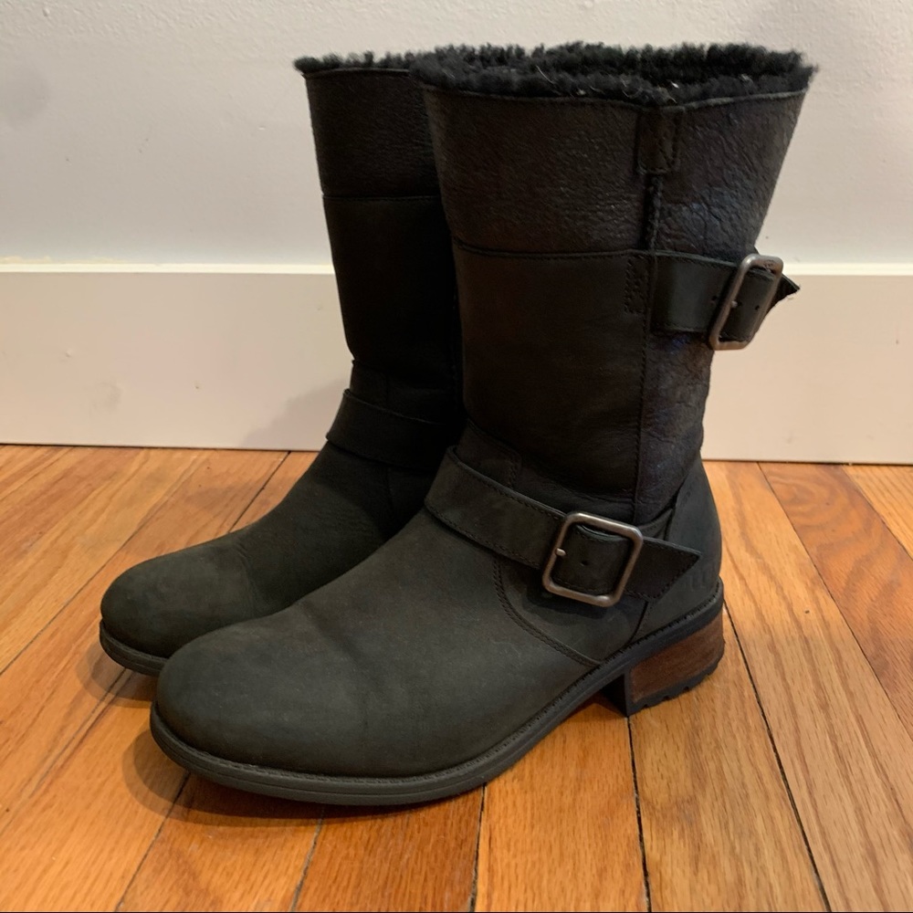 UGG Black Weatherproof Boots size 8M
